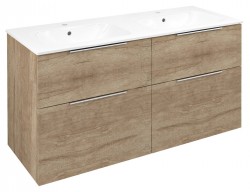 SAPHO - CIRASA umyvadlová skříňka 118,4x64x46cm, dub alabama (CR121-2222-21)