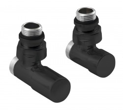 SAPHO - COMPACT BLACK připojovací sada ruční rohová, černá mat (CP5115BS)