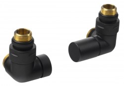 SAPHO - CORNER SIMPLY připojovací sada ventilů triaxiální, pravé provedení, černá mat (CP130BS)