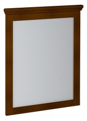 SAPHO - CROSS zrcadlo v dřevěném rámu 600x800, mahagon (CR011)