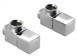 SAPHO - CUBE připojovací sada ventilů ruční rohová, chrom (CP4010S)
