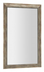 SAPHO - DEGAS zrcadlo v dřevěném rámu 616x1016mm, černá/starobronz (NL731)