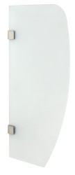 SAPHO - Dělící stěna mezi urinály 40x80 cm, mléčné sklo (2502-05)