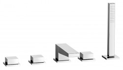 SAPHO - DIMY pětiprvková baterie na okraj vany, chrom (DIMTECH5)