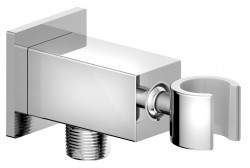 SAPHO - Držák sprchy hranatý, otočný s vyústěním, chrom (SG363)
