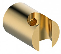 SAPHO - Držák sprchy kulatý, pevný, zlato mat (1205-15GB)