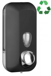 SAPHO - ECOLORED dávkovač tekutého mýdla 550ml, ABS, Soft Touch, černá mat (A71401VB)