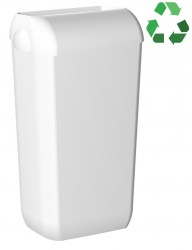 SAPHO - ECOLORED odpadkový koš nástěnný s víkem 23l, ABS, Soft Touch, bílá (A74020AW)
