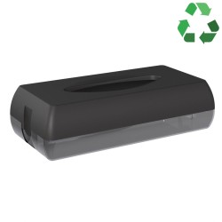 SAPHO - ECOLORED zásobník na papírové kapesníky, 27x13x7cm, ABS, Soft Touch, černá mat (A68700VB)