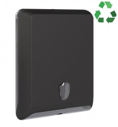 SAPHO - ECOLORED zásobník na papírové ručníky, 29x40x13cm, ABS, Soft Touch, černá mat (A83010VB)