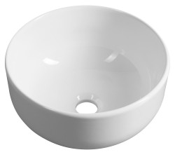 SAPHO - EI keramické umyvadlo na desku, Ø 33cm, bílá (TU0077)