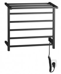 SAPHO - ELZOR elektrický sušák ručníků 500x470 60 W, černá mat (EB510)