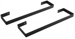 SAPHO - ENIS držáky ručníků 620x40 2ks, černá mat (IRPA32B)