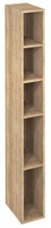 SAPHO - ESPACE otevřená policová skříňka 20x172x32cm, dub alabama (ESC100-2222)