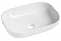 SAPHO - EVORA keramické umyvadlo na desku 50,5x37cm, bílá (AR429)