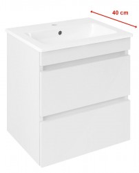 SAPHO - EZARA umyvadlová skříňka 48x54x39cm, bílá lesk (EZ492-3030)