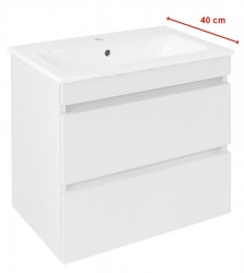 SAPHO - EZARA umyvadlová skříňka 58x54x39cm, bílá lesk (EZ592-3030)