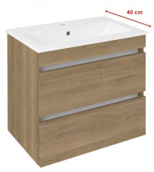 SAPHO - EZARA umyvadlová skříňka 58x54x39cm, dub cuneo (EZ592-2525)