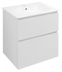 SAPHO - EZARA umyvadlová skříňka 59,2x64x46cm, bílá lesk (EZ601-3030)