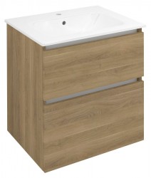 SAPHO - EZARA umyvadlová skříňka 59,2x64x46cm, dub cuneo (EZ601-2525)