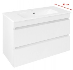 SAPHO - EZARA umyvadlová skříňka 78x54x39cm, bílá lesk (EZ792-3030)