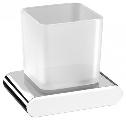 SAPHO - FLORI sklenka, mléčné sklo, chrom (RF004)