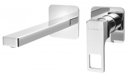 SAPHO - FORATA podomítková umyvadlová baterie, délka hubice 18,5cm, chrom (FT018)