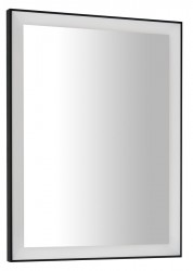 SAPHO - GANO zrcadlo s LED osvětlením 60x80cm, černá (LG260)