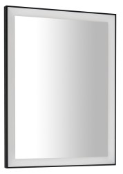 SAPHO - GANO zrcadlo s LED osvětlením v rámu 60x80cm, černá (LG260)