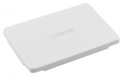 SAPHO - GODIVA kryt odpadu, litý mramor, 11x7cm, bílá (GU999)