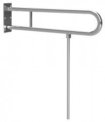 SAPHO - HANDICAP madlo sklopné s opěrnou nohou 813, nerez lesk (XH523)