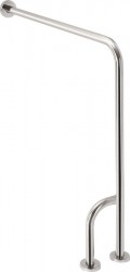 SAPHO - HANDICAP opěrné madlo LEVÉ 800x850, nerez lesk (XH526)