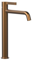 SAPHO - ICONIC stojánková umyvadlová baterie vysoká, měď mat (AF006PG)
