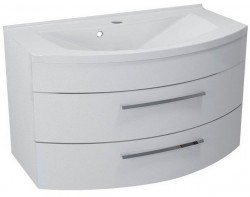 SAPHO - JULIE umyvadlová skříňka 90x50x50cm, 2 zásuvky, bílá (JU090-3030)