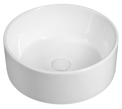 SAPHO - Keramické umyvadlo na desku, průměr 40cm, bílá (FB48150)