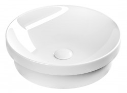 SAPHO - Keramické umyvadlo zápustné, průměr 43cm, bílá (3041)