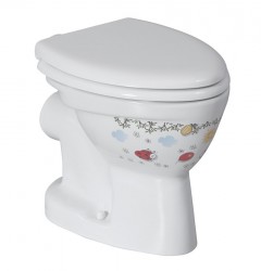 SAPHO - KID WC mísa kombi, zadní odpad, dekor (CK310.11CB00E.FF00)
