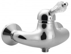 SAPHO - KIRKÉ CRYSTAL nástěnná sprchová baterie, páčka krystal, chrom (KI11KC)