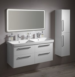 SAPHO - Koupelnový set THEIA 120, dvojumyvadlo, bílá (KSET-011)