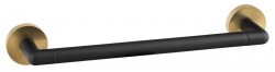 SAPHO - LARISSA držák ručníků 300, černá/zlato mat (WS009BG)