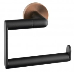 SAPHO - LARISSA držák toaletního papíru, černá/měď mat (WS017BC)