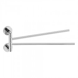 SAPHO - LARISSA dvojitý držák ručníků otočný 350, chrom (WS021)