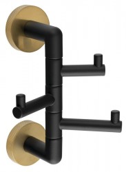 SAPHO - LARISSA trojháček otočný, černá/zlato mat (WS063BG)