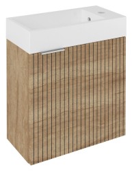 SAPHO - LATUS IV STRIP umyvadlová skříňka 49,5x50x25cm, dub alabama (LT410-2322)