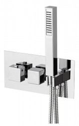 SAPHO - LATUS podomítková sprchová termostatická baterie vč. sprchy, 3 výstupy, chrom (1102-43)