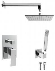 SAPHO - LATUS podomítkový sprchový set s pákovou baterií, 2 výstupy, chrom (1102-42-01)