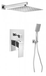 SAPHO - LATUS podomítkový sprchový set s pákovou baterií, 2 výstupy, chrom (1102-42-03)