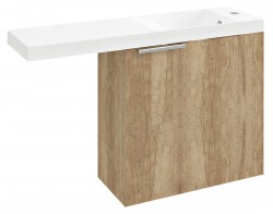 SAPHO - LATUS VI umyvadlová skříňka 50x50x22cm, pravá, dub alabama (LT610-2222)