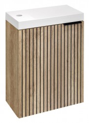 SAPHO - LATUS X STRIP umyvadlová skříňka 39,4x50x22cm, dub alabama (LT110-2322)