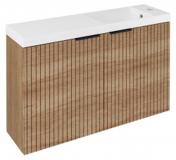 SAPHO - LATUS X STRIP umyvadlová skříňka 78,8x50x22cm, dub alabama (LT110-SET08)